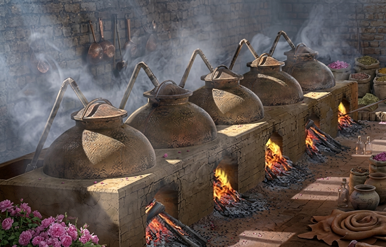 Traditional Deg Bhapka Method of Attar Making in Kannauj – Oils India